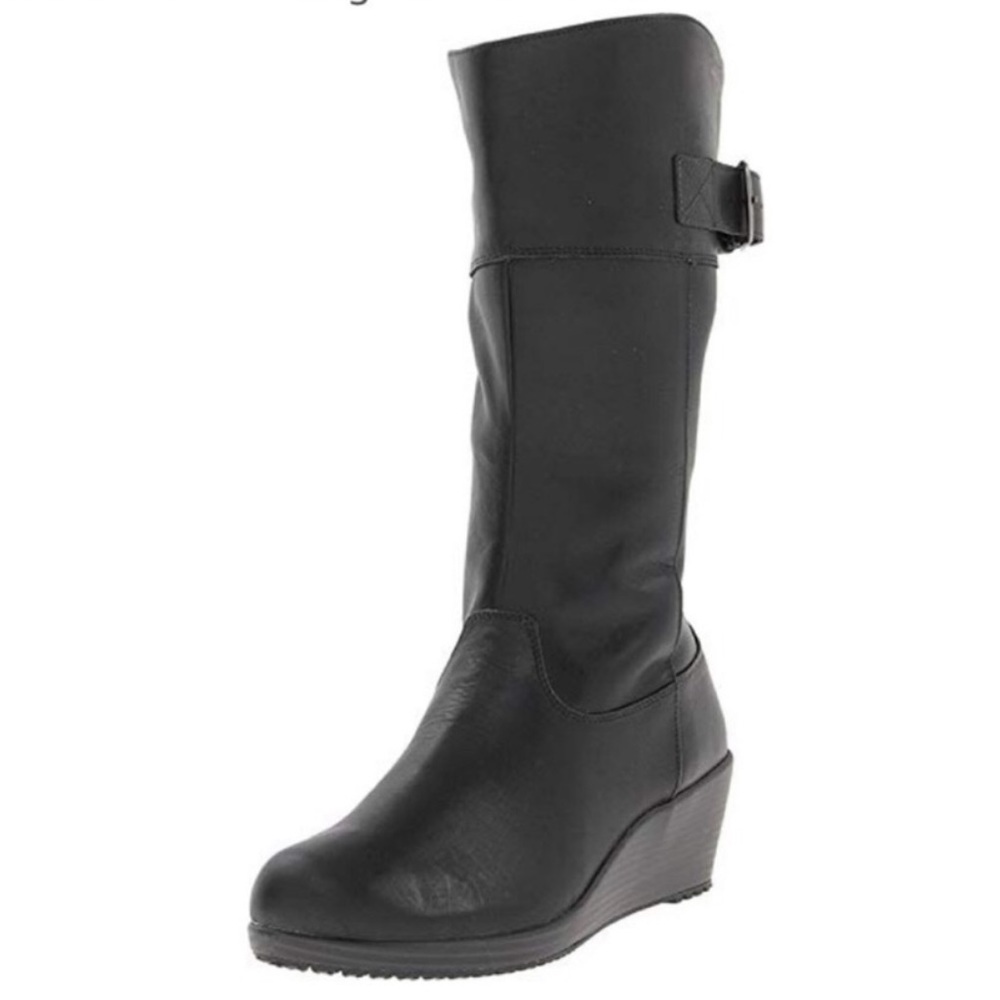 Crocs A-Leigh Leather Boots Full Zip